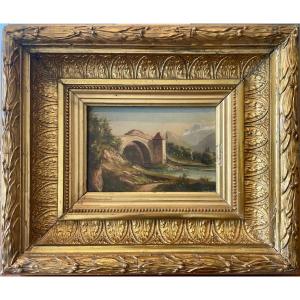 Louis Ritschard - Bridge And River In The Mountains