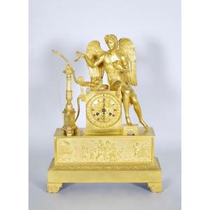 Restoration Period Clock - Allegory Of Love