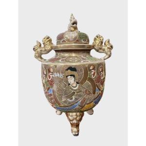 Satsuma Earthenware Incense Burner