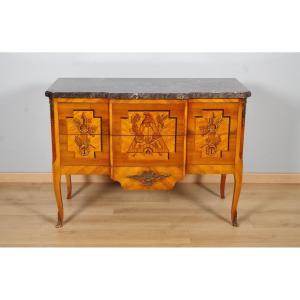 Transitional Style Masonic Chest Of Drawers