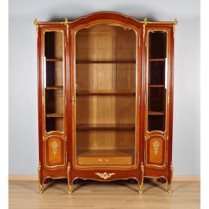 Louis XV Style Bookcase By Rinck