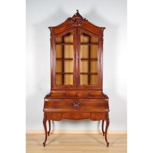 Louis XV Style Bookcase Desk
