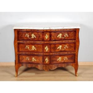 Louis XV Period Chest Of Drawers Stamped Lebrund