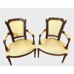 Pair Of Directoire Style Armchairs