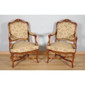 Pair Of Louis XV Style Armchairs