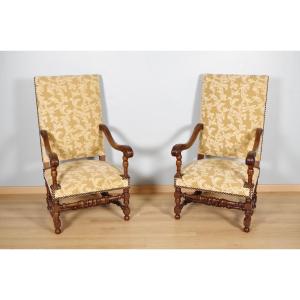 Pair Of Louis XIV Style Armchairs