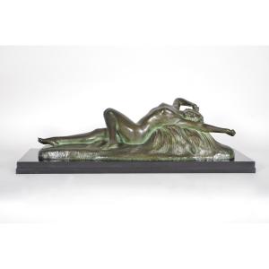 Art Deco Bronze Signed Brochard