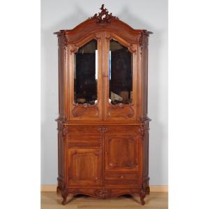 Louis XV-style Rocaille Sideboard In Walnut, Circa 1900