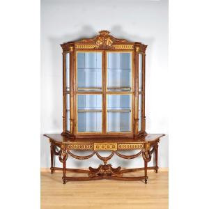 Collector Showcase With Coat Of Arms