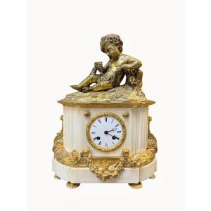 Pendulum Napoleon III Gilt Bronze