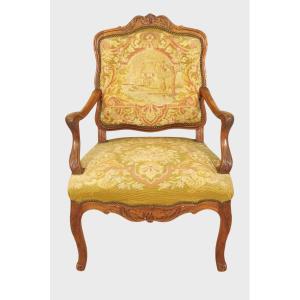 Regency Style Armchair Petit Point Tapestry