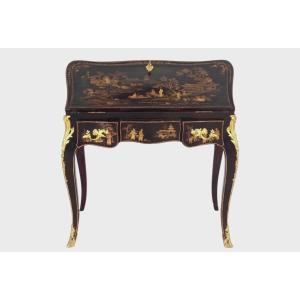Chinese Lacquer Slope Desk Louis XV Style