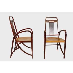 Pair Of Thonet Armchairs