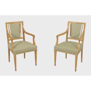 Pair Of Armchairs 1940 Jean Desnos Style