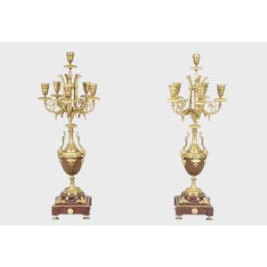 Pair Of Louis XVI Style Candelabra
