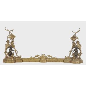 In Front Of Louis XV Style Fireplace