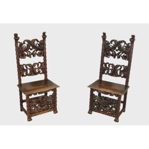 Pair Of Renaissance Style Chairs