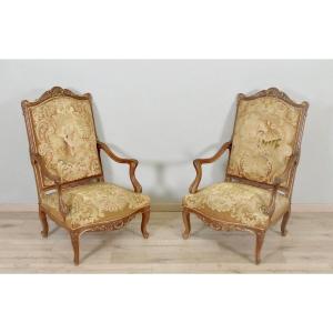 Pair Of Regency Style Armchairs