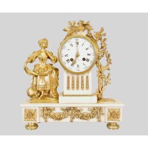 Louis XVI Style Gilt Bronze Clock