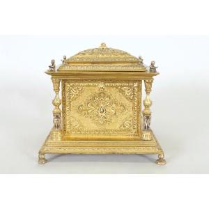 Napoleon III Gilt Bronze Jewelry Box