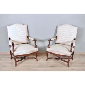 Pair Of Regency Style Armchairs