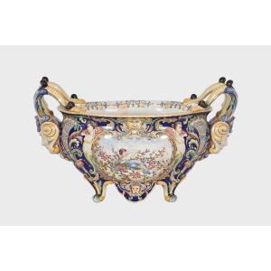 Antoine Montagnon, Earthenware Planter From Nevers