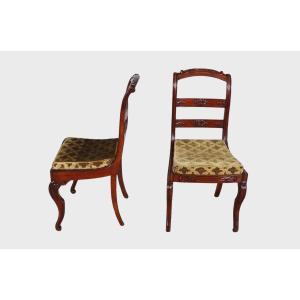 Paire De Chaises Estampillées Veuve Grange Et Bétout