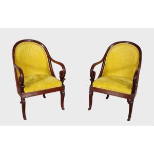 Pair Of Charles X Period Armchairs