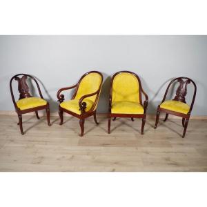 Armchairs And Gondola Chairs Charles X Period