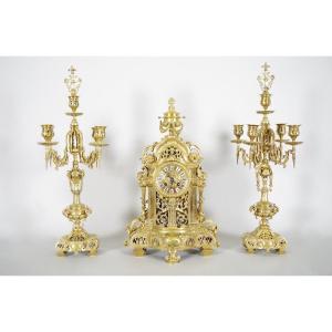 Napoleon III Gilt Bronze Trim