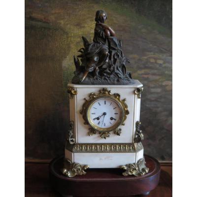 Pendulum Bronze And Marble Period XIXth