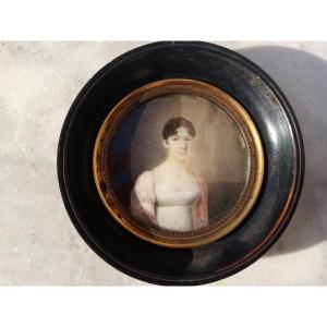 Miniature Of A Lady Of Quality Charles Berny