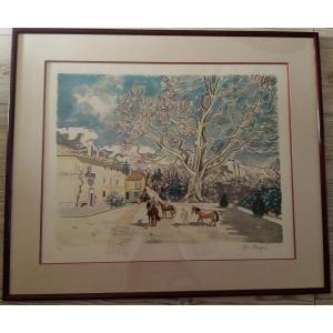 Lithograph Yves Brayer