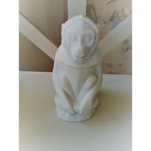 Limoges Porcelain Monkey By Edouard Marcel Sandoz And Theodore Haviland