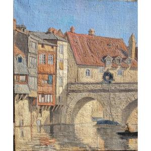 Exhibition Painting Attributed To The Crozant Madeline School