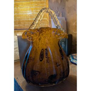 Large Auguste Jean Crystal Vase