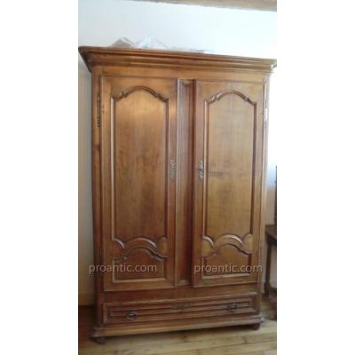 Wardrobe In Walnut Period Louis 14