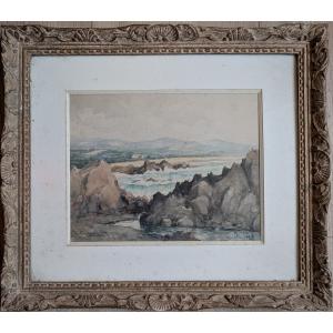 View Of The Bay Of Ajaccio, Signed Circa 1908
