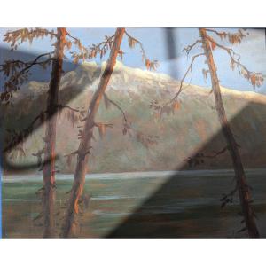 Mountain Lakescape Leon Zeytline