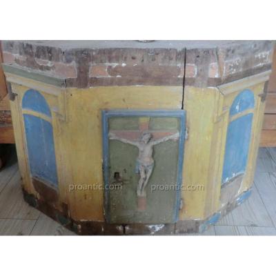 Polychrome Tabernacle Haute Epoque