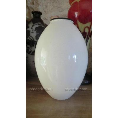 Grand Art Deco Vase Cracked Pomona Au Bon Marché