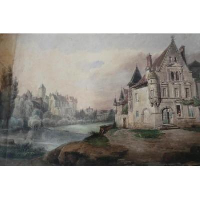 Edme François Ricois 1795/1881 Castle View