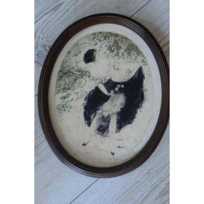 Louis Icart Elegant Engraving