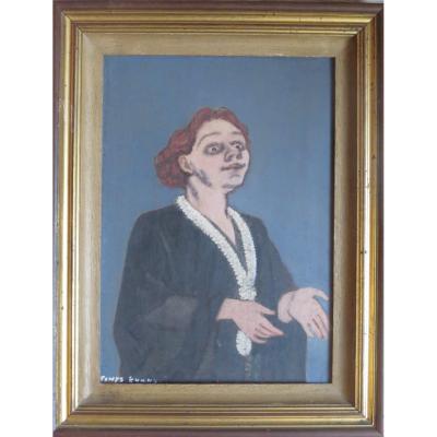 Powys Evans (1899/1981) Yvette Gilbert