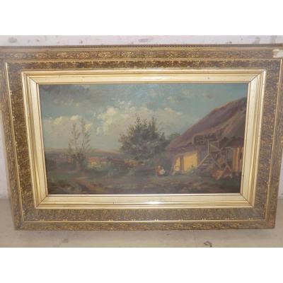 Tableau Paysage Style Barbizon