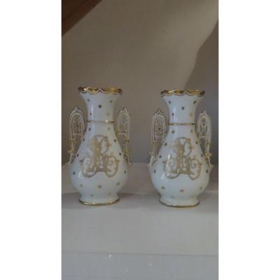 Limoges Porcelain Vases La Seynie Saint Yriex La Perche