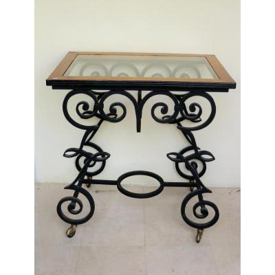 Table Art Deco Wrought Iron