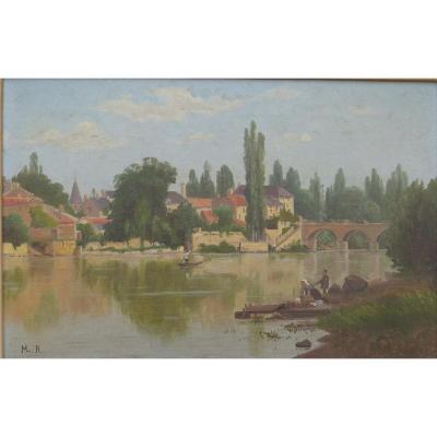 Village Bord d'Auvezere Or Dordogne