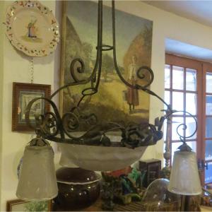 Art Deco Chandelier Muller Freres