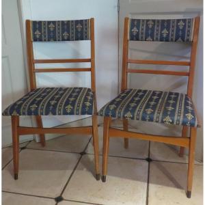 Pair Of Design Chairs In The Style Of Gio Ponti